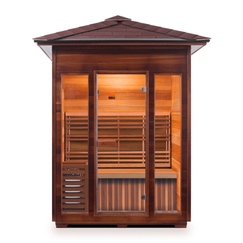 Image of Enlighten SunRise - 3 Person Indoor/Outdoor Traditional Sauna