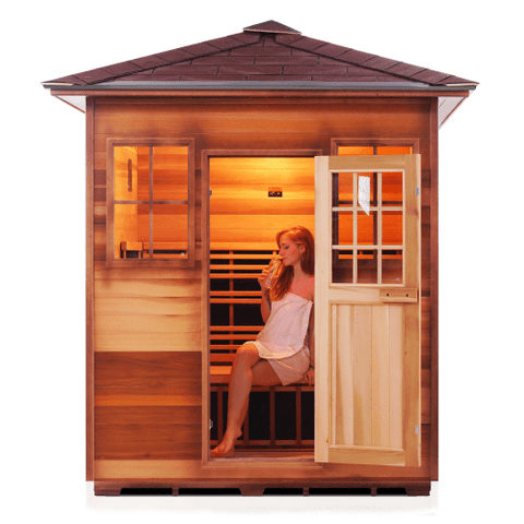 Image of Enlighten Sapphire - 4 Person Indoor/Outdoor Hybrid Sauna