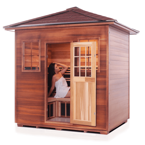 Image of Enlighten Sapphire - 5 Person Indoor/Outdoor Hybrid Sauna