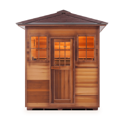Image of Enlighten Sierra 4 Person Outdoor/Indoor Infrared Sauna