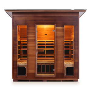 Enlighten Rustic 5 Person Outdoor/Indoor Infrared Sauna