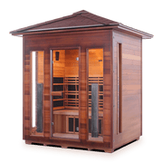 Enlighten Diamond - 4 Person Indoor/Outdoor Hybrid Sauna