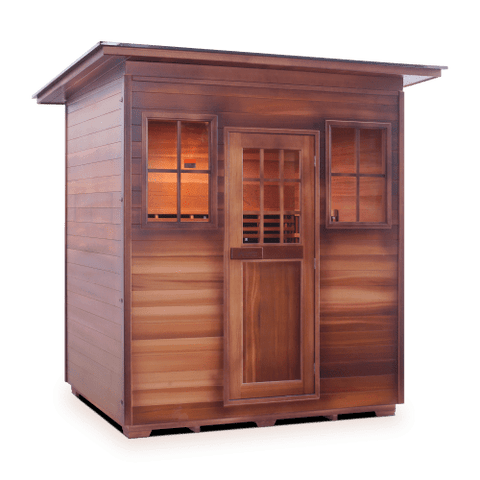 Image of Enlighten Sierra 4 Person Outdoor/Indoor Infrared Sauna