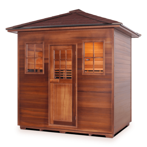 Enlighten Sapphire - 5 Person Indoor/Outdoor Hybrid Sauna