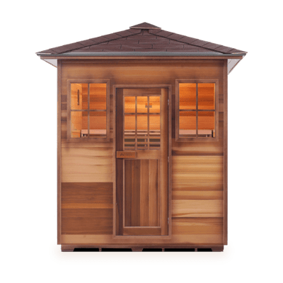 Enlighten MoonLight - 4 Person Indoor/Outdoor Traditional Sauna