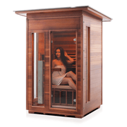 Enlighten Rustic 2 Person Outdoor/Indoor Infrared Sauna