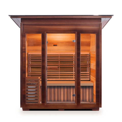 Image of Enlighten SunRise - 4 Person Indoor/Outdoor Traditional Sauna