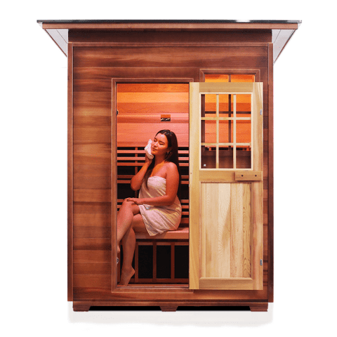 Enlighten Sapphire - 3 Person Indoor/Outdoor Hybrid Sauna