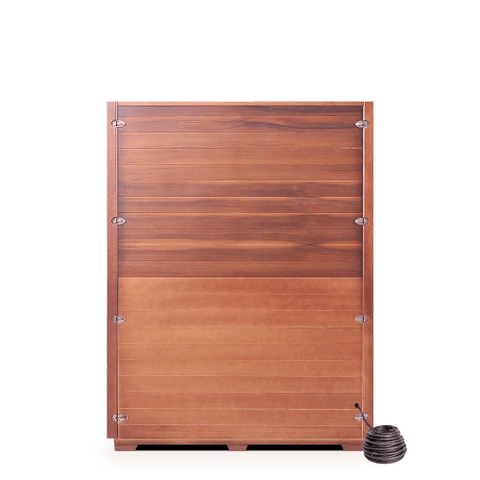 Image of Enlighten Sierra 4-Person Corner Peak Roof Full Spectrum Infrared Indoor Sauna