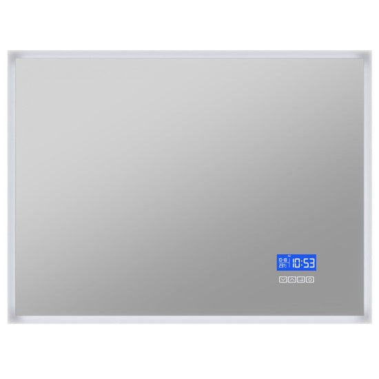 ANZZI Rectangular LED Mirror (24x31 or 27x39 in.), Copper-Free, Adjustable CCT, Defogger, with Bluetooth & Magnifying Variants