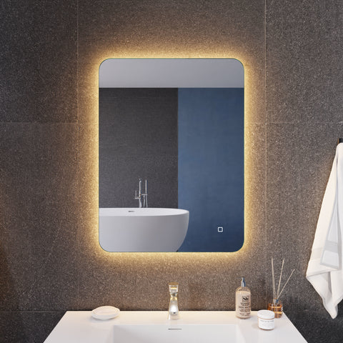 32-in. x 24-in. LED Back Lighting Bathroom Mirror with Defogger