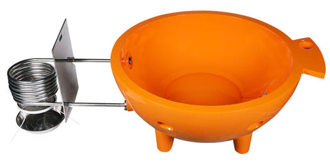 ALFI brand FireHotTub The Round Fire Burning Portable Outdoor Hot Bath Tub