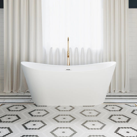 Image of Swiss Madison Ivy 67" Double Slipper Freestanding Bathtub