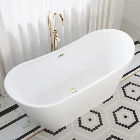 Image of Swiss Madison Ivy 67" Double Slipper Freestanding Bathtub