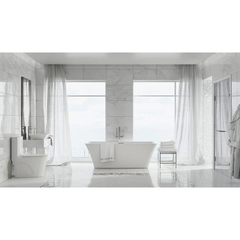 Image of Swiss Madison St. Tropez 67" Freestanding Bathtub
