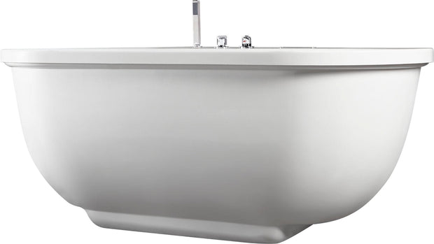 EAGO AM128ETL 6 ft Acrylic White Whirlpool Bathtub With Fixtures