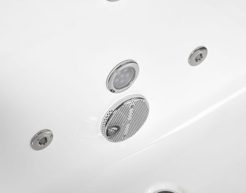 Image of EAGO AM152ETL-5 5 ft Clear Rectangular Acrylic Whirlpool Bathtub