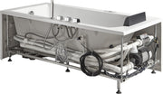 EAGO AM154ETL-R5 5 ft Acrylic White Rectangular Whirlpool Bathtub w/ Fixtures
