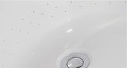 EAGO AM1900 74" White Free Standing Oval Air Bubble Bathtub