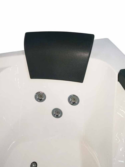 EAGO AM198ETL-L 5 ft Clear Rounded Left Corner Acrylic Whirlpool Bathtub