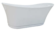 EAGO AM2140 68" White Free Standing Oval Air Bubble Bathtub